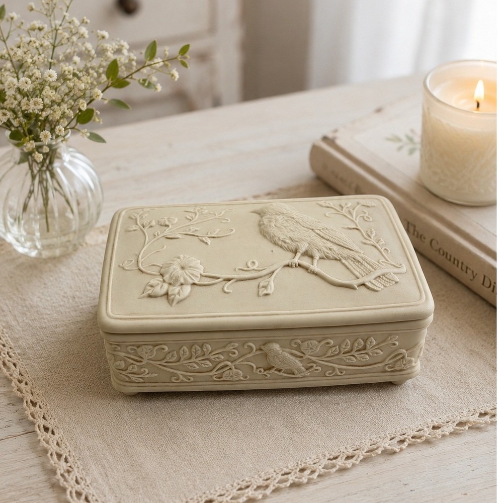 Hour of Power Sparrows Club 2003 Musical Jewelry Box Ode to Joy Sankyo Bird